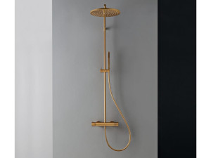 Латунная настенная душевая колонна с душем