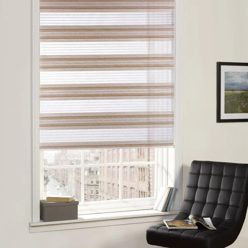 Штора рулонная день-ночь Miamoza 60x160 см, цвет молочный Santreyd STLM-2090894 - Вид №2