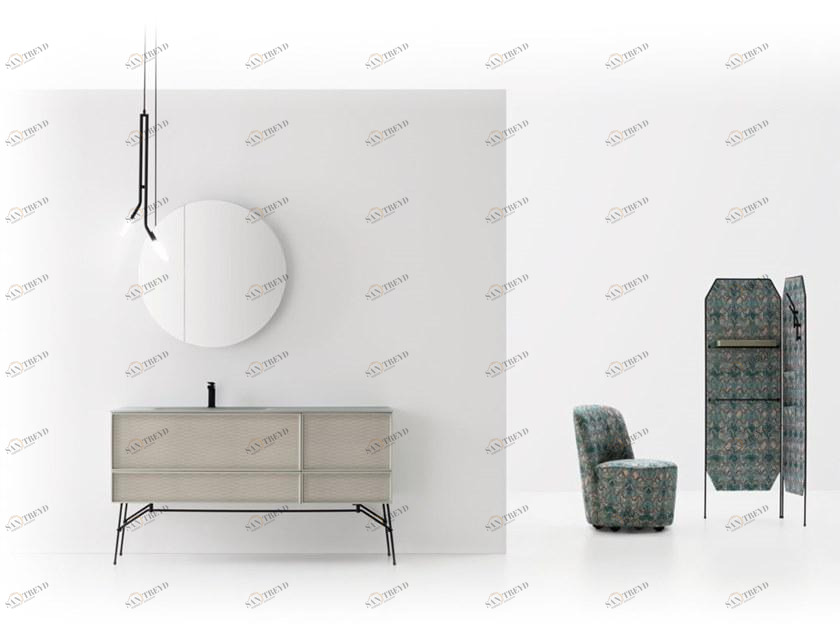 Cerasa Мебель для ванной со стеклянной столешницей Des sun-id-1433550