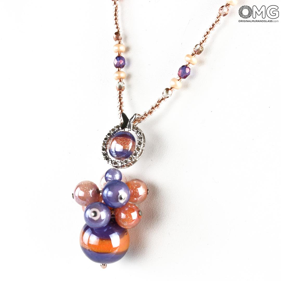 4453 ORIGINALMURANOGLASS Колье Беззаботность - Коллекция Antica Murrina - муранское стекло OMG 50 см  - Вид №1