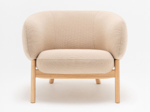 Кресло с откидной спинкой из ткани