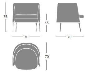 Segis Кресло с тканевой обивкой Agorà Agora sun-id-1439698 - Вид №13