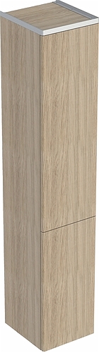 9640262001 IDO Glow шкаф высокий, с двумя дверцами, 330 мм, дуб, с ручкой - Вид №4