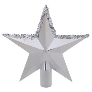 89368989 Верхушка для елки новогодняя бежевый 30 см STLM-1521482