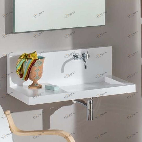 46128 Подвесная раковина настенная овальная Rapsel  белая 