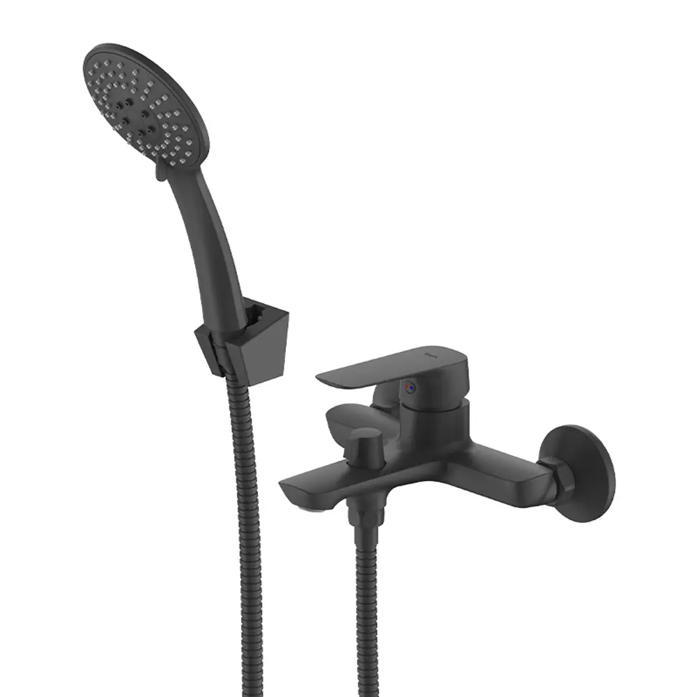 Смеситель для ванны IDDIS Token черный с лейкой 89424266 STLM-1584999