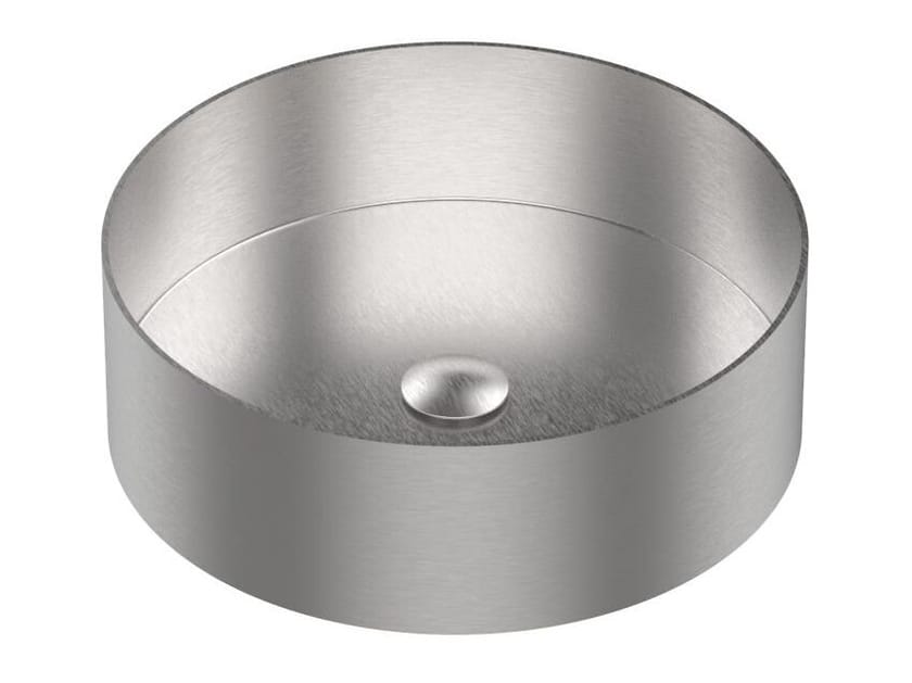 Круглый умывальник из нержавеющей стали Rubinetterie Frattini Pepe XL 316 ARCH-00121959