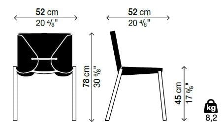 Кожаный стул Kristalia 1085 Edition ARCH-00141076 - Вид №13