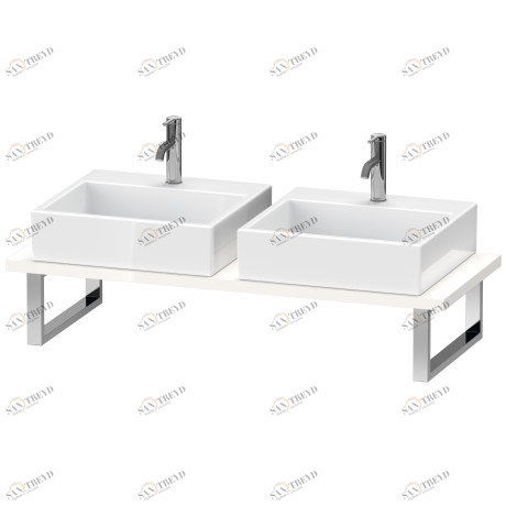 LC107C08585 L-Cube Консоль для накладных раковин и встраиваемых умывальников Белый глянцевый лак Duravit