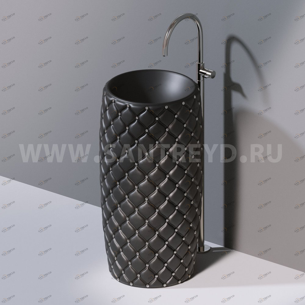 L107T0R0VT.105P Напольная раковина стоящая круглая A. e T. Italia CLASS AeT ITALIA GLASS