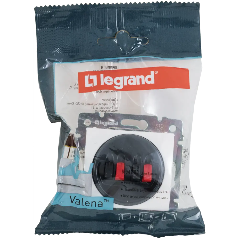 Аудиорозетка Legrand Valena Classic для скрытого подключения колонок 12505946 STLM-1108359 - Вид №6
