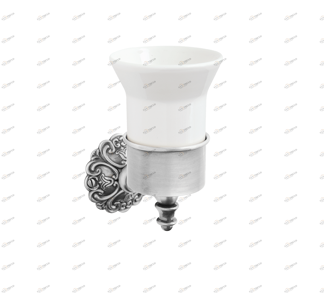 Gentry Home Настенный керамический подстаканник Ivy Хром GH102453 