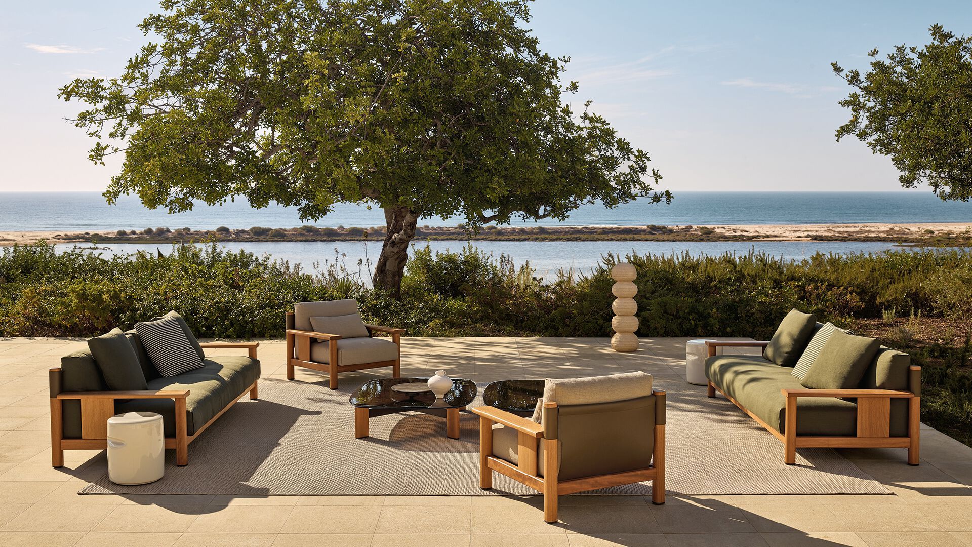 Тканевое садовое кресло с подлокотниками Poliform Ketch ARCH-00075197 - Вид №4