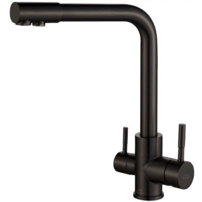 Steel Hammer SH 801 INOX GRAFIT PVD Смеситель для кухни Zorg 335 x 312  - Вид №1