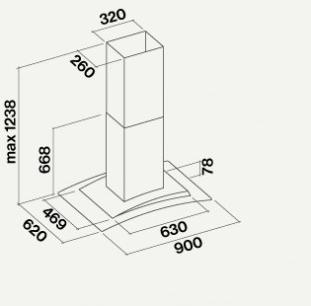Falmec Островная вытяжка из нержавеющей стали и стекла Design sun-id-1391141 - Вид №3