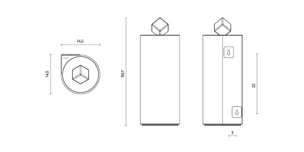 Керамическая мусорная корзина Trone Pandore ARCH-00036748 - Вид №4