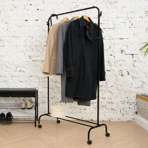 Nika Вешалка напольная мобильная с колесами, черная 89357793