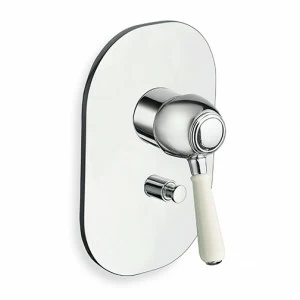 CRIAE689 Внешние части смесителя для ванны / душа для CRICS535 с переключателем на 2 выпускных отверстия и металлической пластиной Cristina Rubinetterie