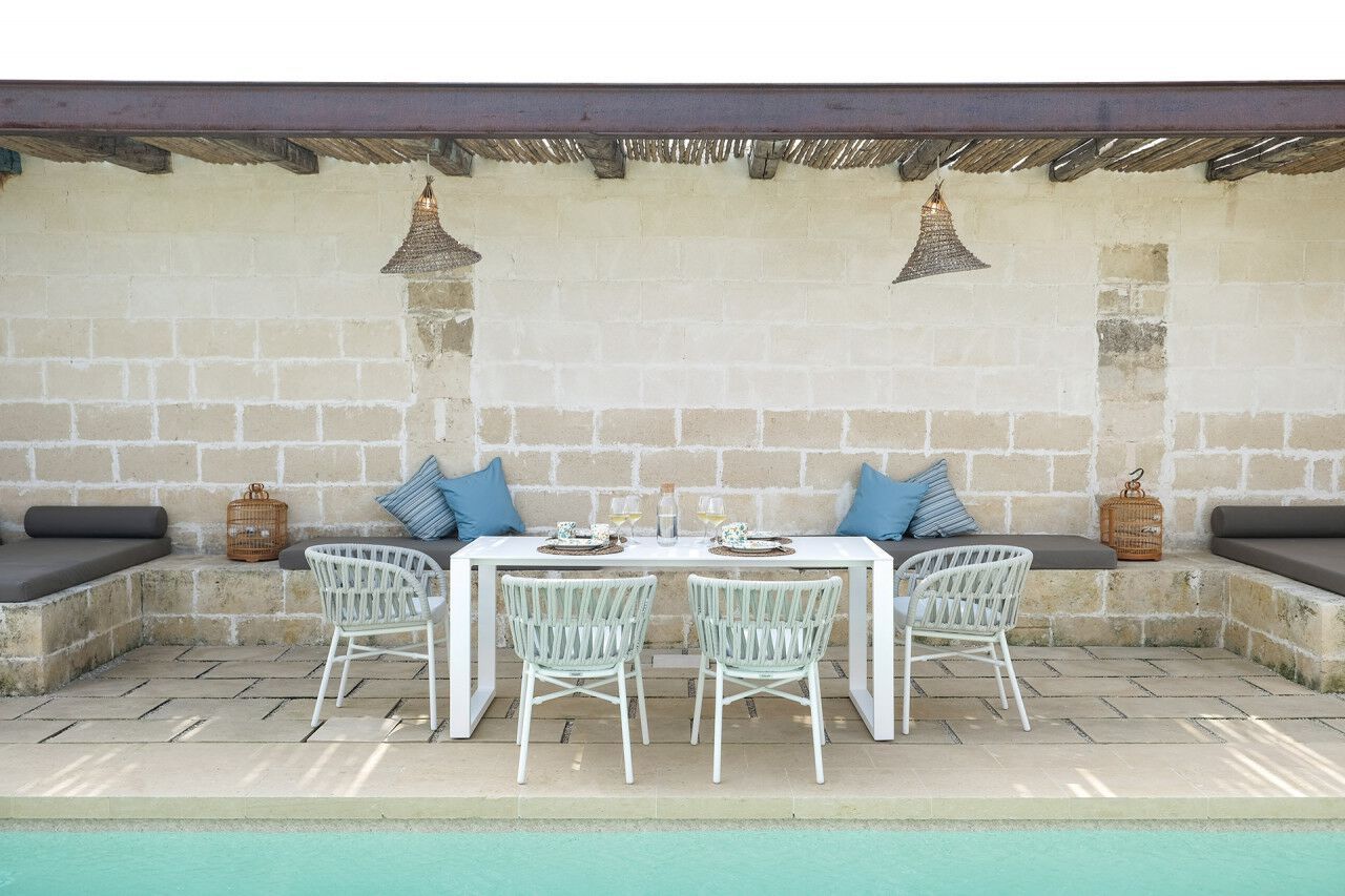 Штабелируемый садовый стул с подлокотниками DRIGANI Drop ARCH-00044870 - Вид №1