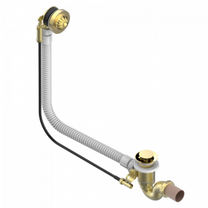 U1A-300/70 Автоматический донный клапан для ванны длина сифона 70 см Thg-paris Mandarine Золото