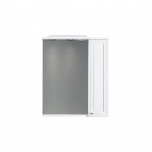 M41MPR0601WG зеркало частично зеркальный шкаф правый 60 см с подсветкой белый Damixa Palace One