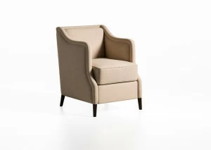 Caroti Кресло из ткани с подлокотниками Via montenapoleone 2030