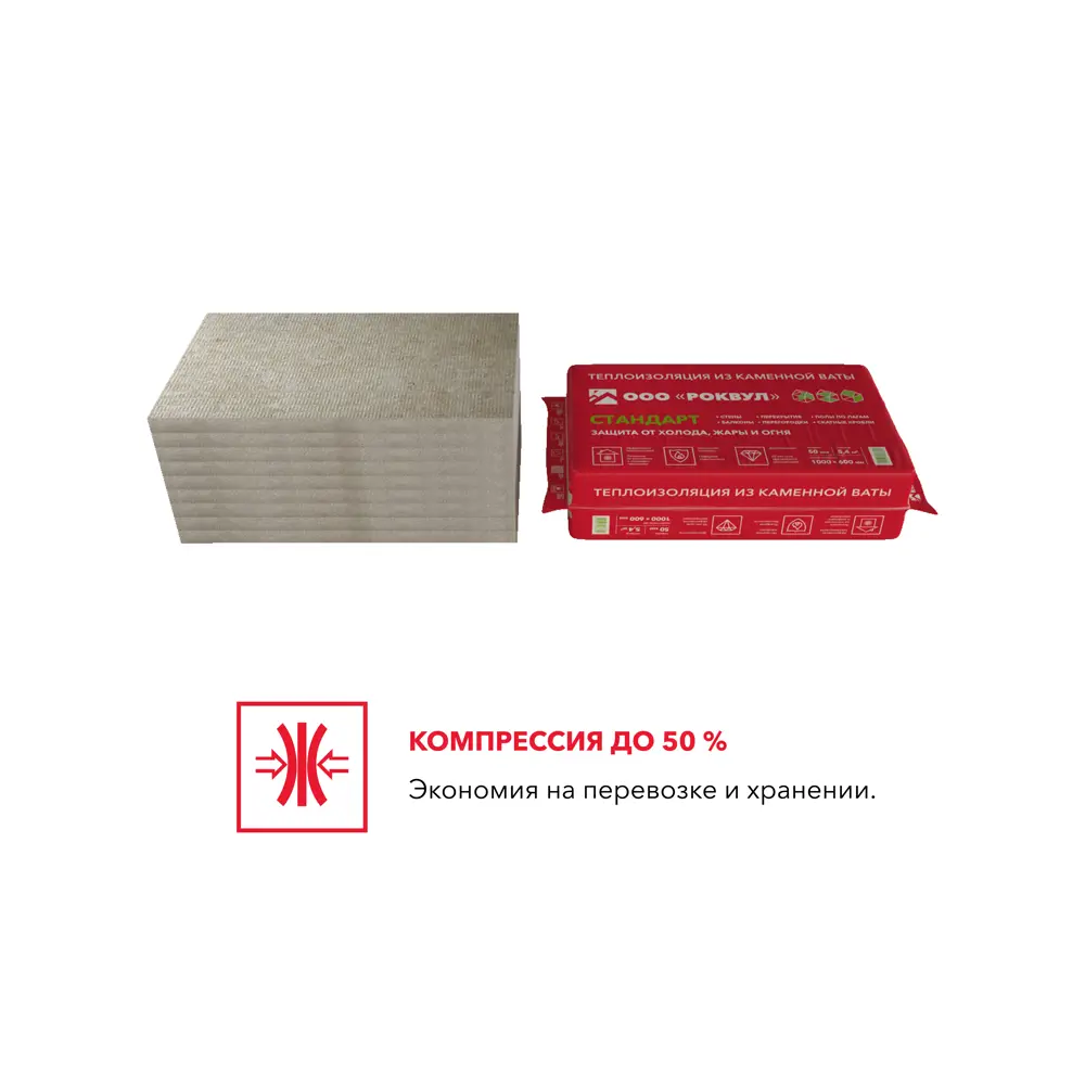 Rockwool Стандарт — минераловатные плиты для эффективного утепления 18722589 STLM-0012191 - Вид №3