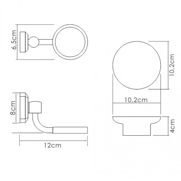 Мыльница керамика WasserKRAFT Oder 28129 sun-id-561665 - Вид №1