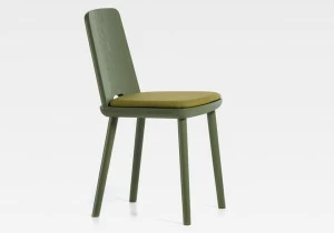 SIPA Стул из лакированного ясеня со встроенной подушкой Tablet