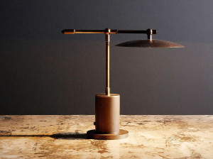 Перезаряжаемая латунная светодиодная настольная лампа