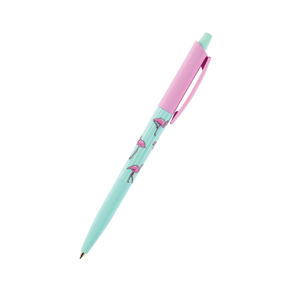20-0241/24 ручка автоматическая шариковая HappyClick 0.5 мм "Фламинго" Bruno Visconti 