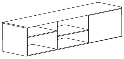 Punt Лакированный буфет с откидными дверцами  Mlm311  - Вид №3