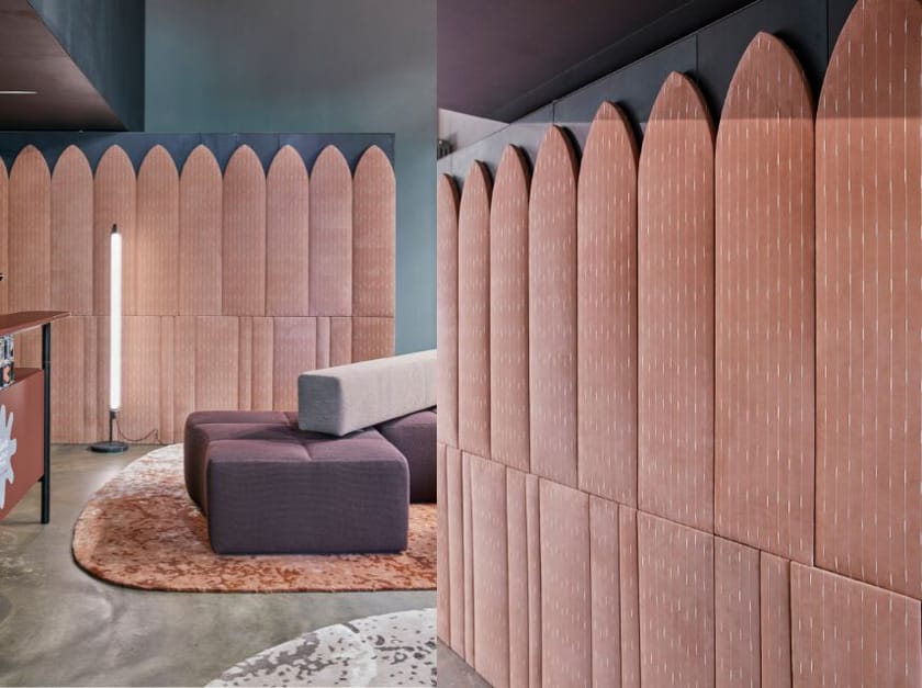 Акустическая панель из нубука Prodital Leather Archiframes ARCH-00117287