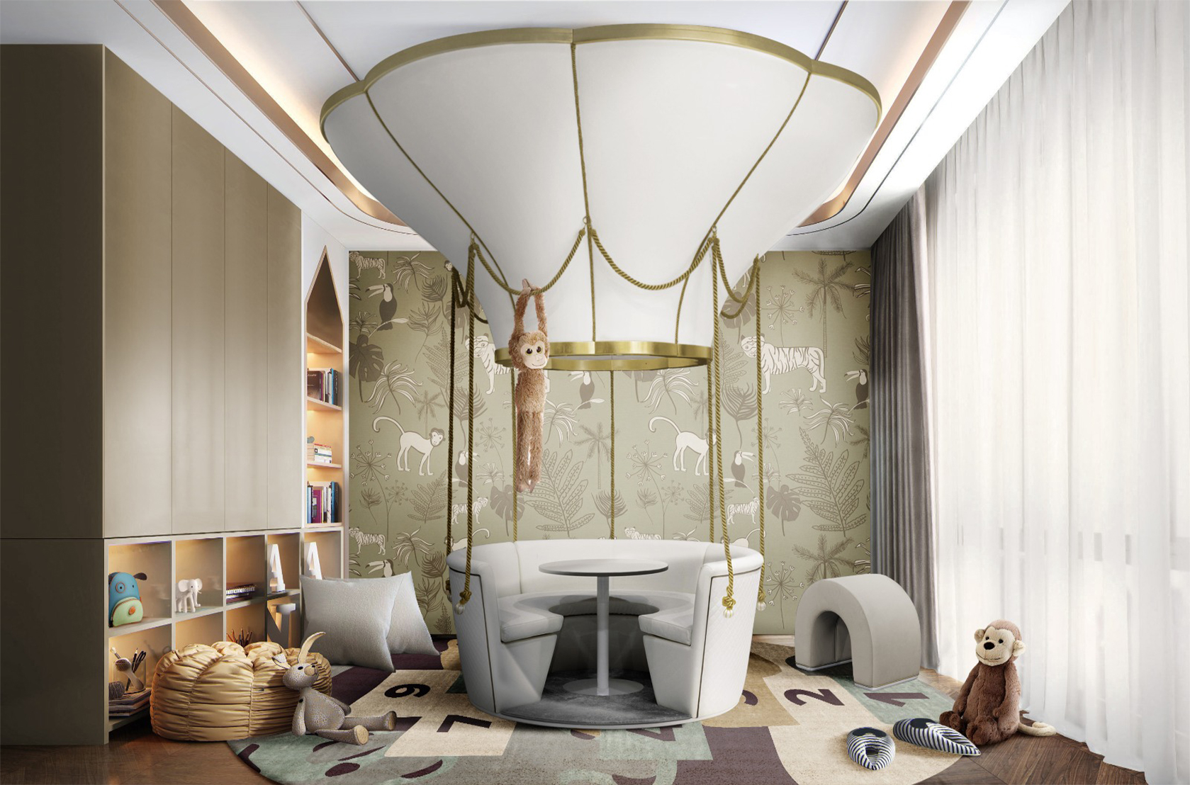 CIST712 Детские пуфики Пузыристый цикл Circu  - Вид №12