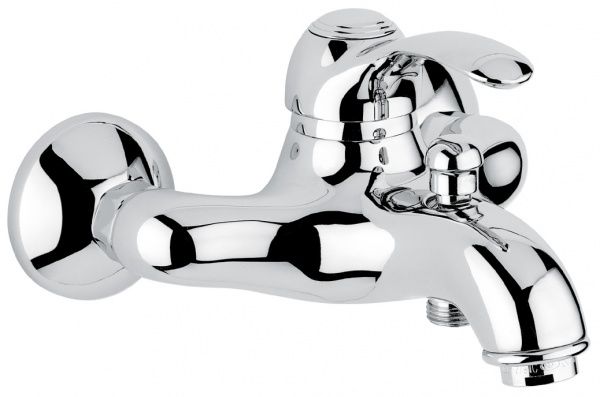22001BC Смеситель Harmony для ванной, цвет белый-хром EMMEVI