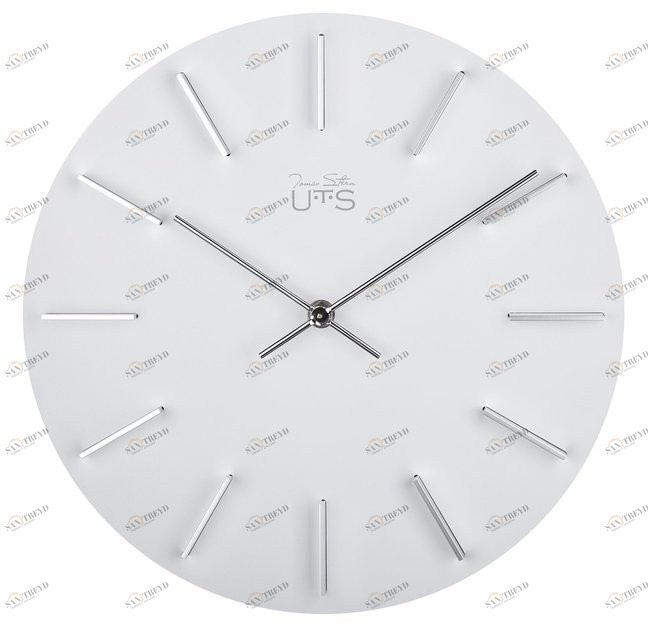 Часы настенные белые Tomas Stern 4033W TOMAS STERN ДИЗАЙНЕРСКИЕ 00-3872703 Белый 