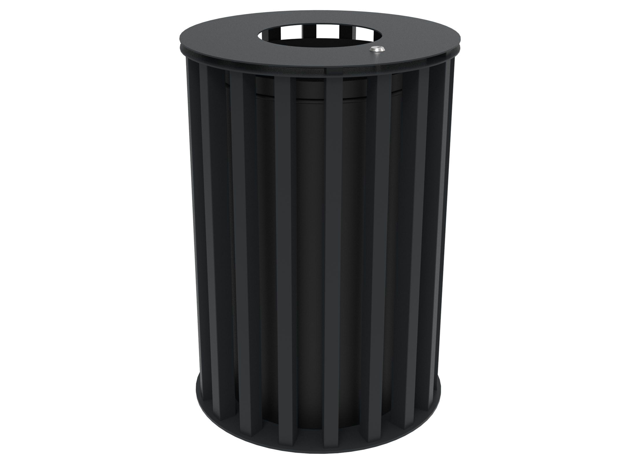 Оцинкованная стальная корзина для мусора с крышкой Lazzari Динамо ARCH-00087800 - Вид №47