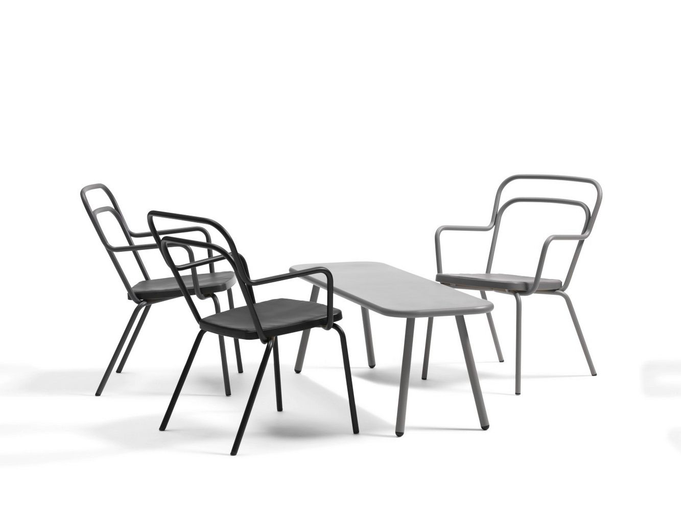 Стальной низкий складной журнальный столик Bla Station Kaffe ARCH-00034534 - Вид №2