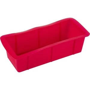 Форма для выпечки 24x11x6.5 см Roseo силикон 1 шт. цвет красный