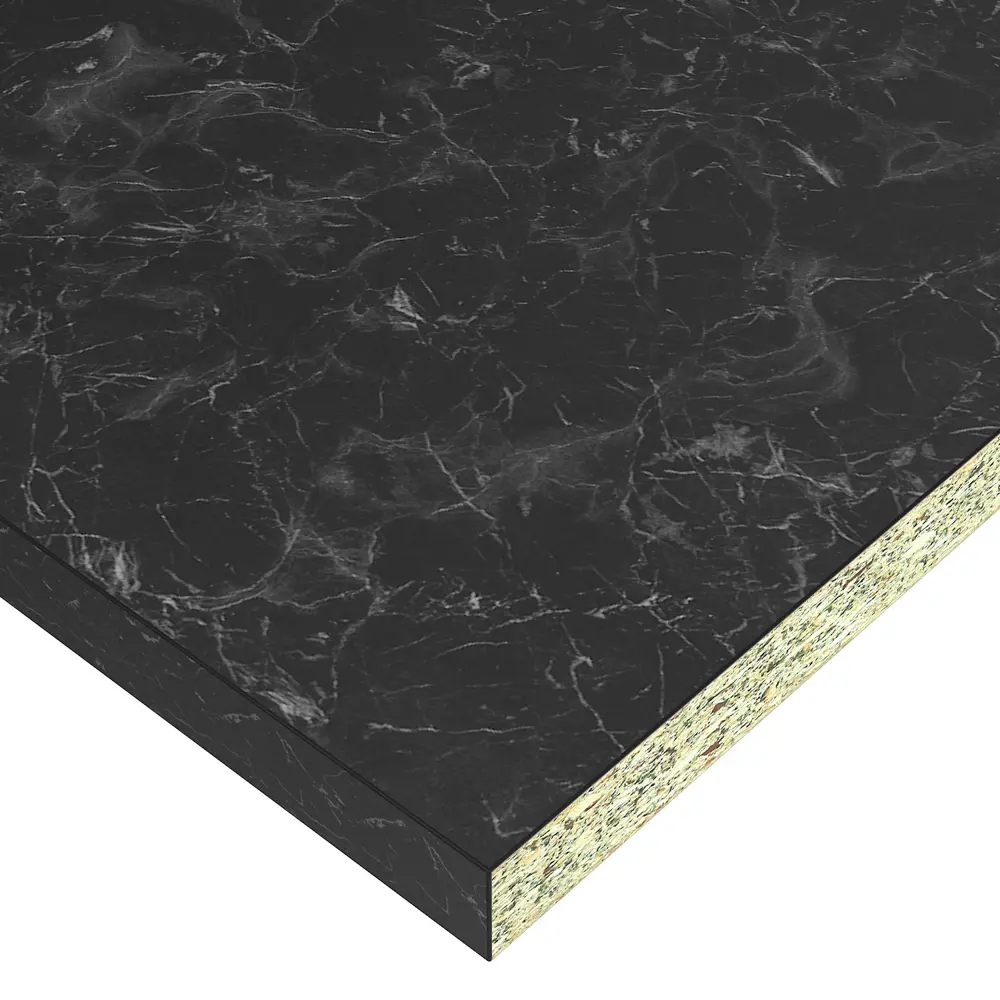 Столешница Delinia Кунгур 120x3.9x80 см HPL/ДСП цвет черный 86339596 STLM-2212223 ДСП Прямой угол - Вид №2