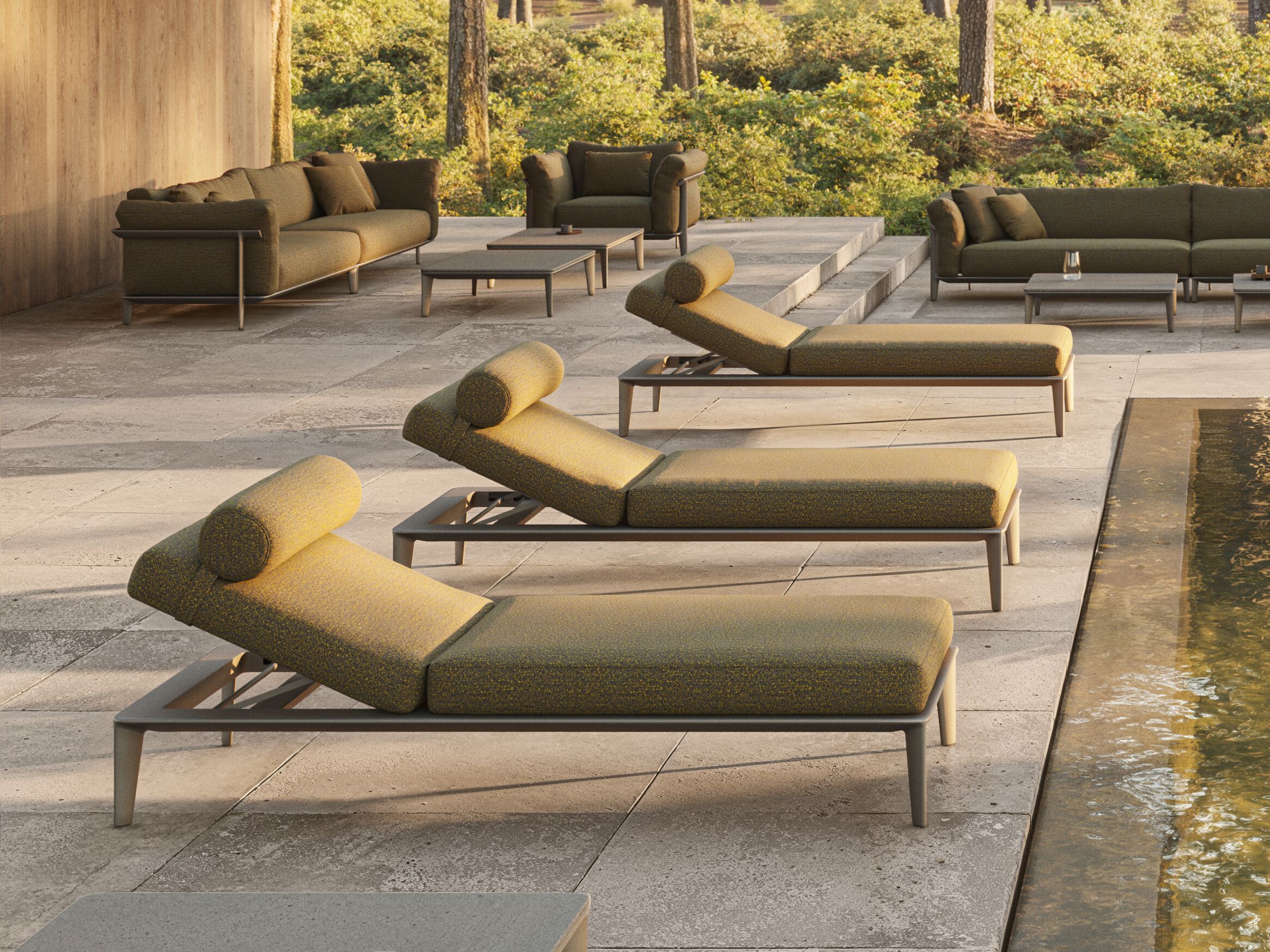 Ткань сад шезлонг Vondom Пасадена ARCH-00100691