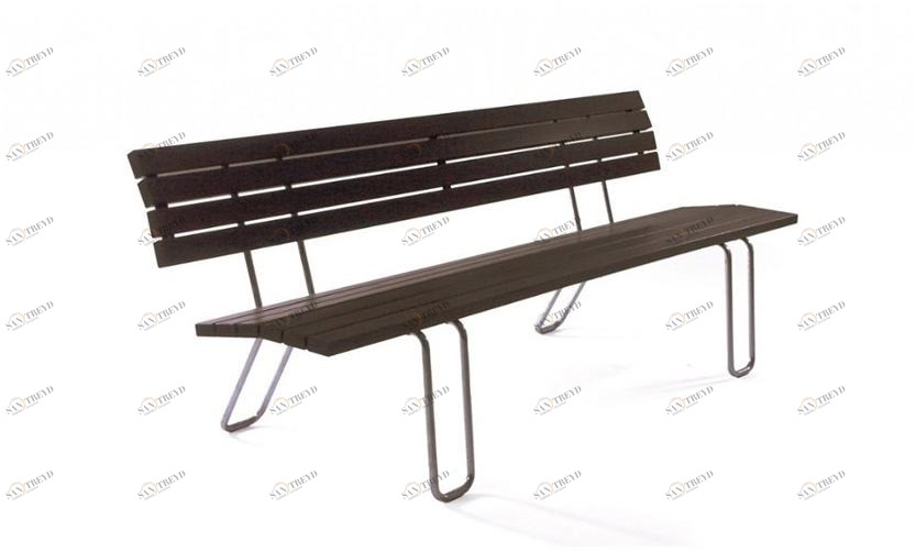 Euroform W Деревянная скамейка со спинкой  22 