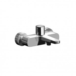 M018  Смеситель из стены для ваннывылет 16 см ручка переключатель на 2 потока без душевого набора Fantini Rubinetti LAMÉ