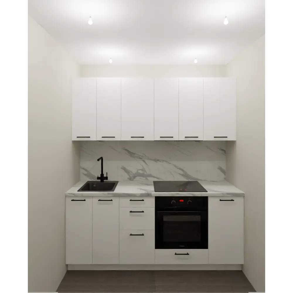 Кухонный гарнитур 200x60 см София цвет белый 89442881 STLM-2048722 KONSENSA