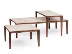 Мраморный низкий журнальный столик