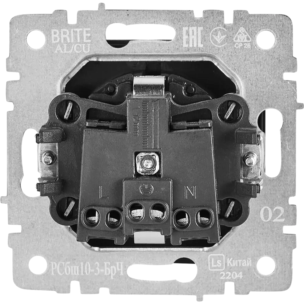 Розетка IEK Brite с защитными шторками и крышкой, черная 87761550 STLM-1115873 - Вид №2