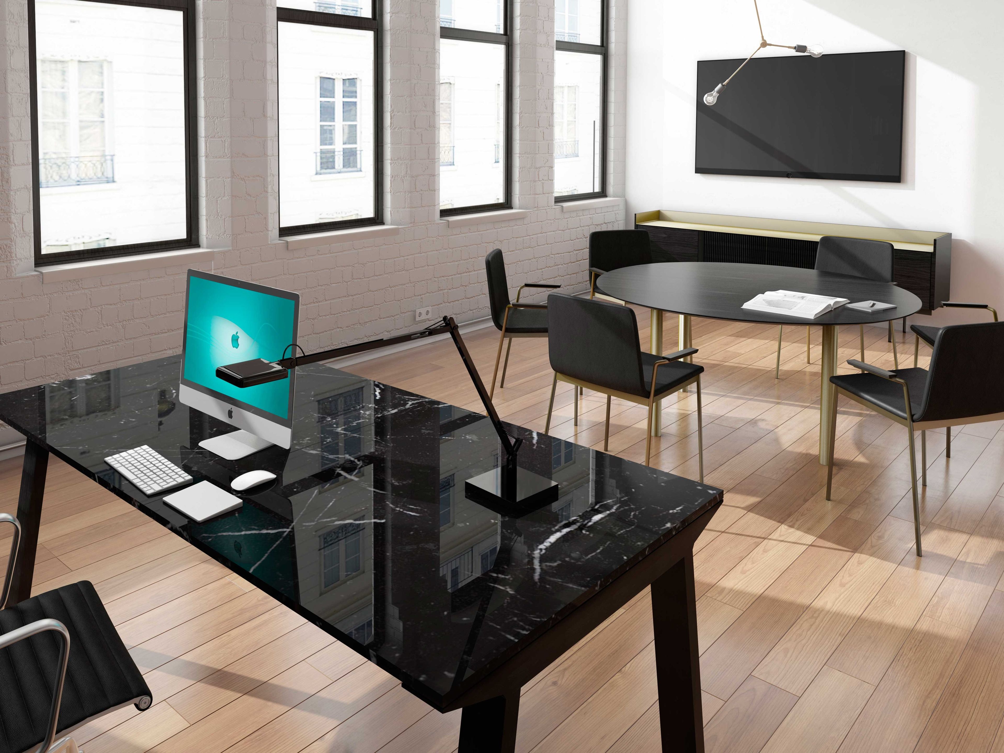 Деревянный прямоугольный рабочий стол Punt Mitix ARCH-00106024 - Вид №9