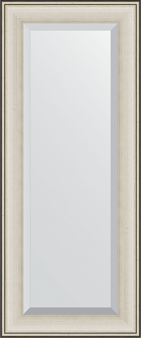 BY 1256 Зеркало с фацетом в багетной раме - травленое серебро 95 mm EVOFORM Exclusive