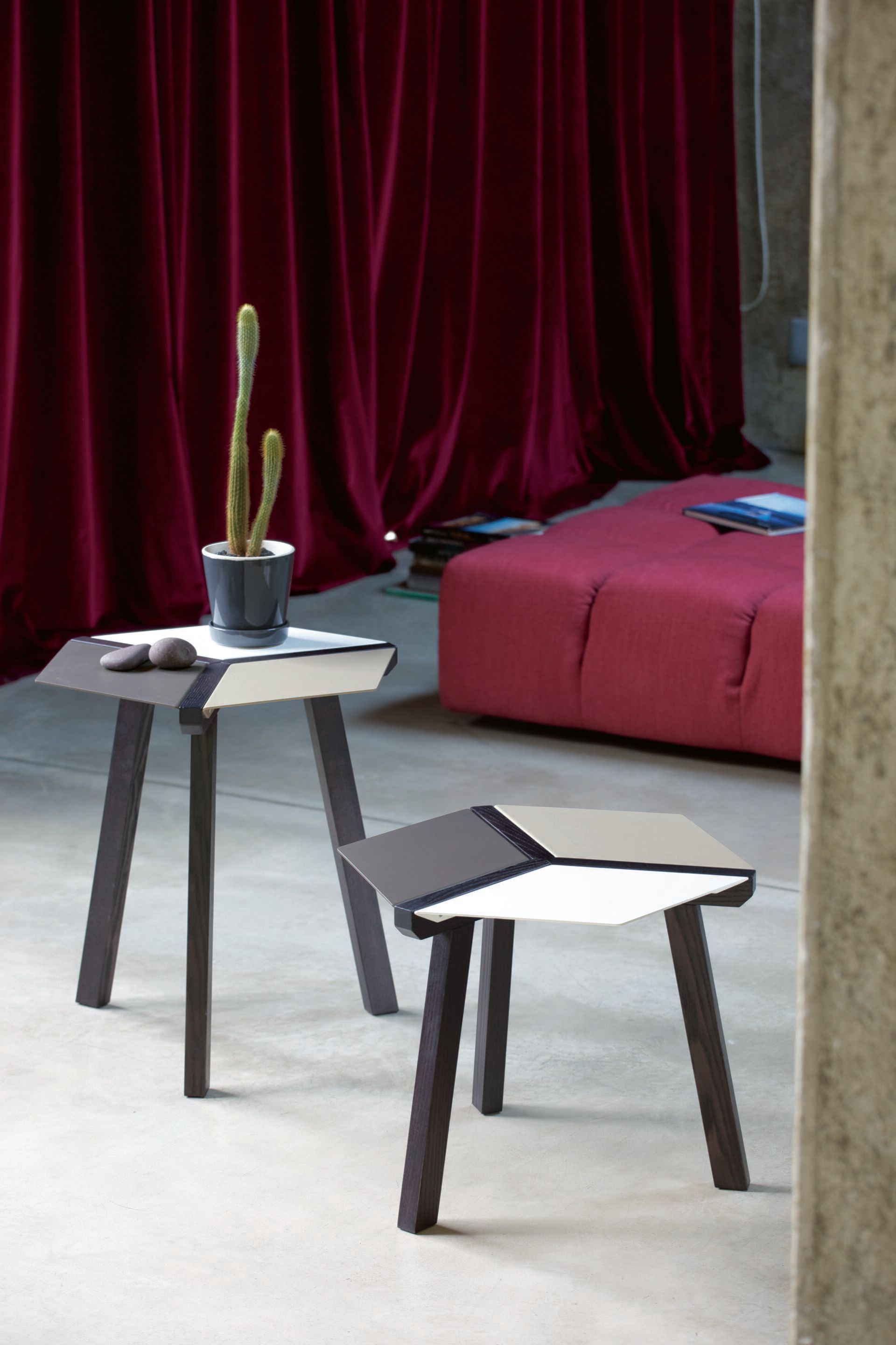 Шестигранный стол из стали и дерева Bontempi Casa ESA ARCH-00048484 - Вид №1