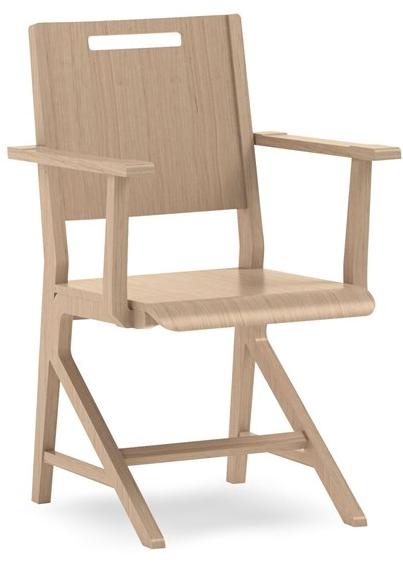 PIAVAL Стул из бука с подлокотниками Swing | health & care 32-63/4 - Вид №1